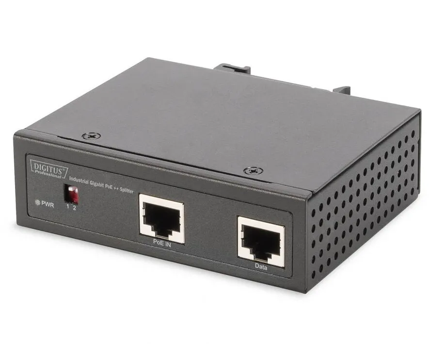 Digitus Splitter industrial Gigabit PoE, Digitus, 802.3bt, Negru