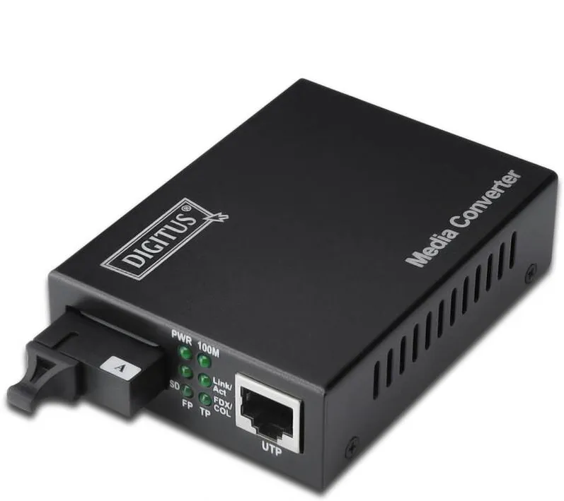 Digitus Converter Digitus, Gigabit Ethernet, Negru, Tx1310 nm