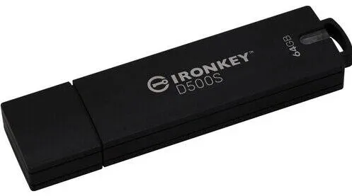 Memorie USB Kingston Pendrive 64GB D500S AES-256 FIPS 140-3 Lvl 3