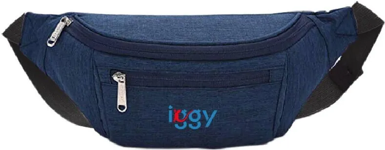 IGGY Borseta Iggy IGFP-BELT-BL, polyester, 1 bretea, 1 compartiment principal, 38x16x6.5cm, Albastru