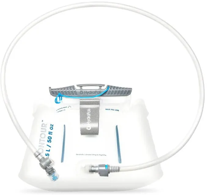 Hydrapak Recipient hidratare camping, 1,5L HydraPak Contour Lumbar, ergonomic, TPU, cu sistem Plug-n-Play