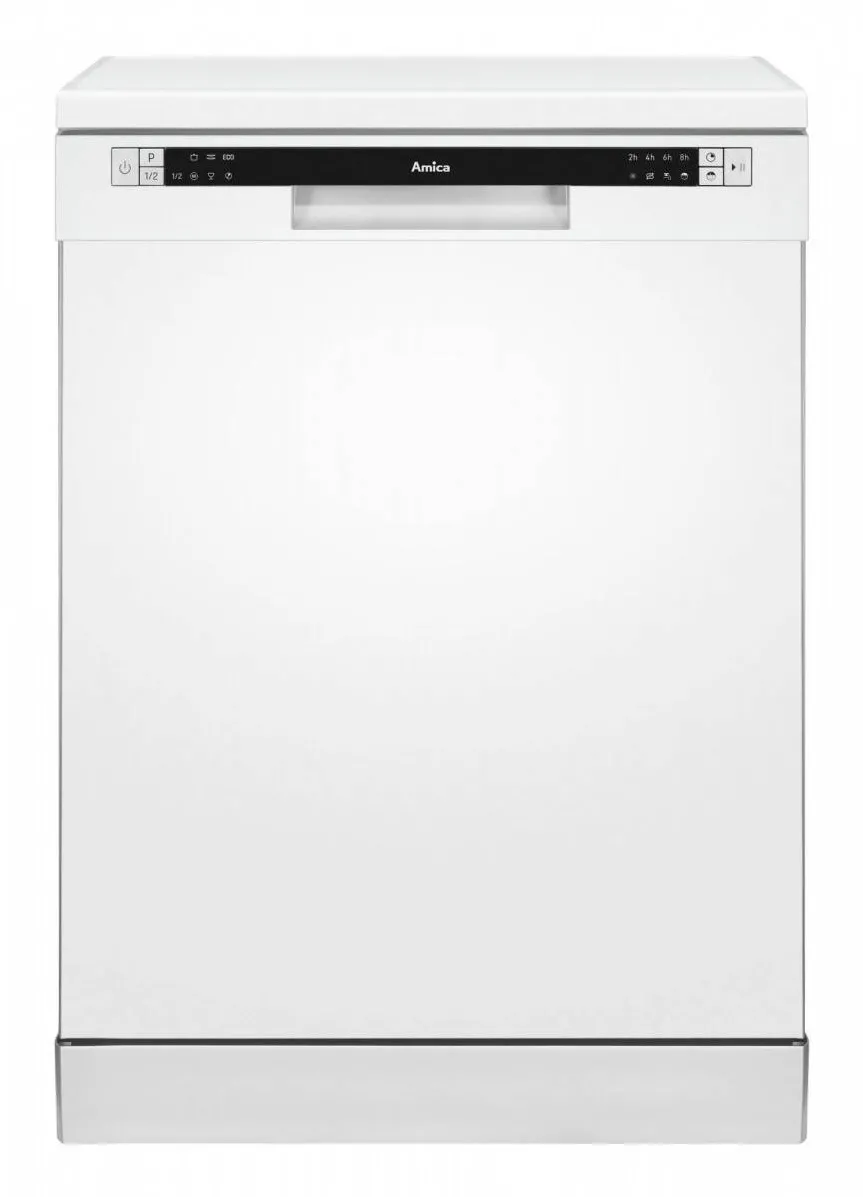 Amica Masina de spalat vase Amica DFM61E6qWMG, clasa E, SilentDrive 2.0, SteamPower, 6 PROGRAME, Alb