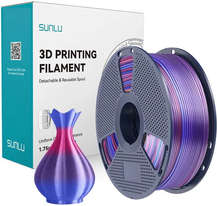 Sunlu Sunlu Filament PLA+ Silk Rainbow 02