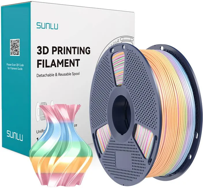 Sunlu Sunlu Filament PLA+ Silk Rainbow 04