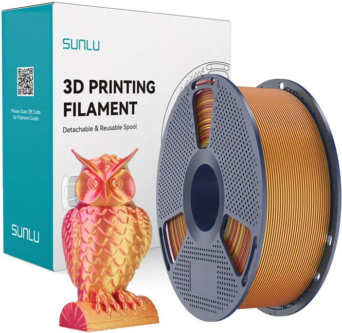 Sunlu Sunlu Filament PLA+ Silk Dual Color Red Gold