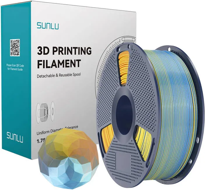 Sunlu Sunlu Filament PLA+ Silk Forth-Color Blue Purple Orange