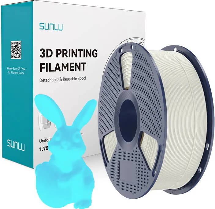 Sunlu Sunlu Filament PLA Glow In The Dark (White to Blue)