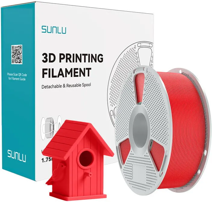 Sunlu Filament ASA cu suprafata lucioasa (rosu)