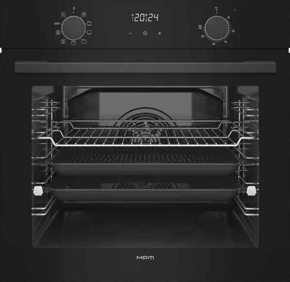 MPM Cuptor incorporabil MPM-63-BO-30 built-in electric oven Negru