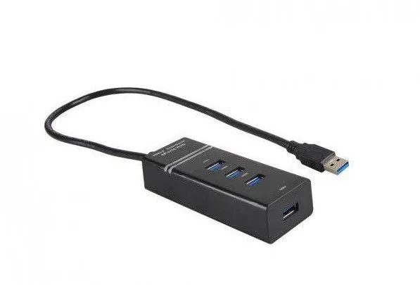 Hub USB IBOX 3.0, 4 porturi, negru