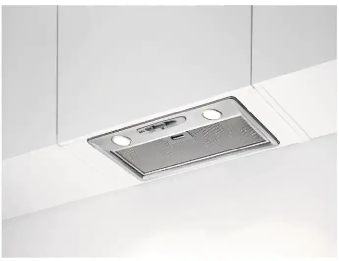 AEG Hota incorporabila integrata DGB2531M, Putere de absorbtie 440 m3/h, 1 motor, Iluminare LED, 52 cm, Inox