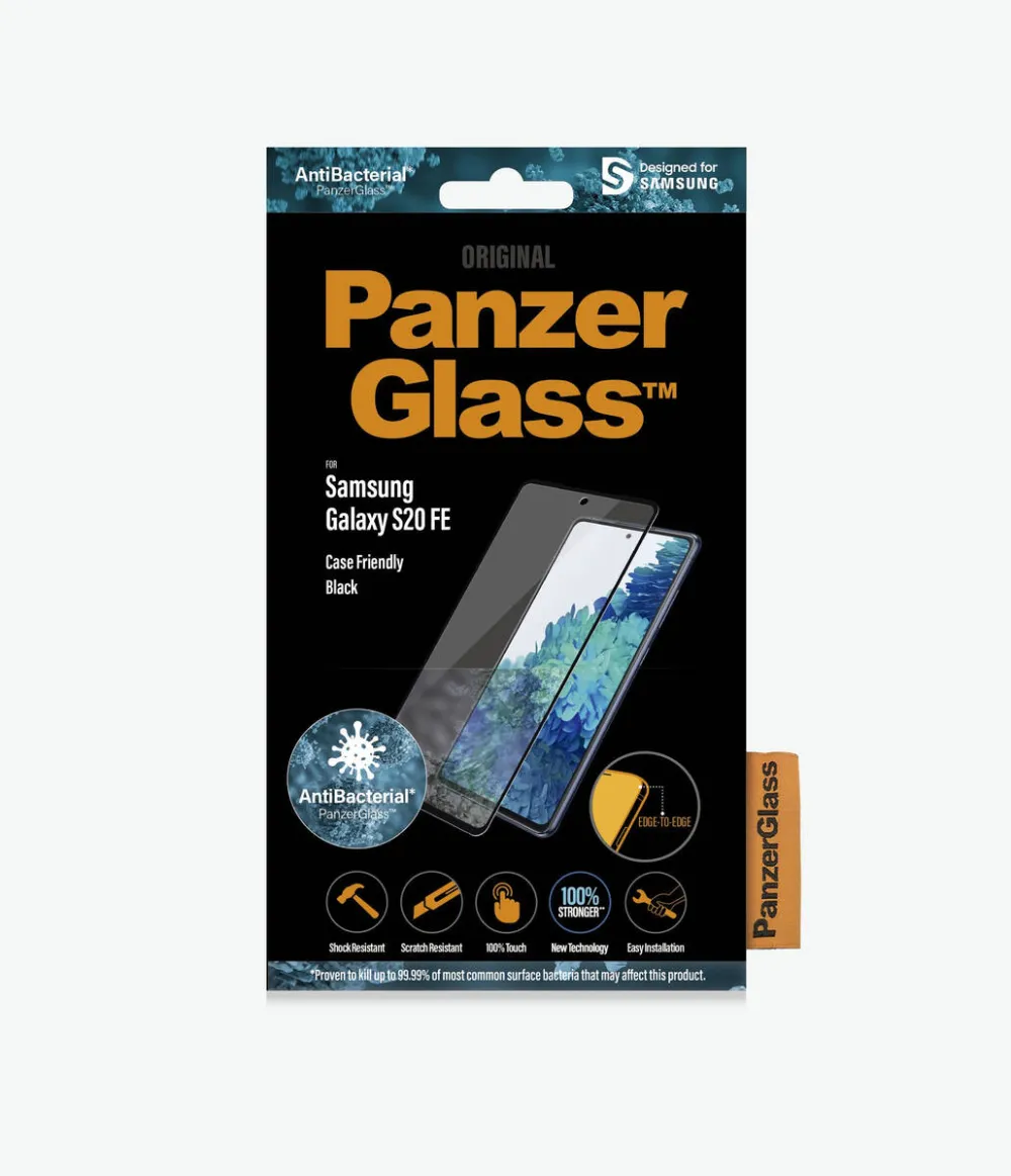 PanzerGlass Folie Samsung Galaxy S20 FE Edge-to-Edge Anti-Bacterial