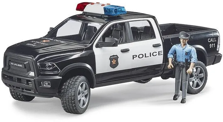 Masinuta BRUDER Police truck RAM 2500 with policeman