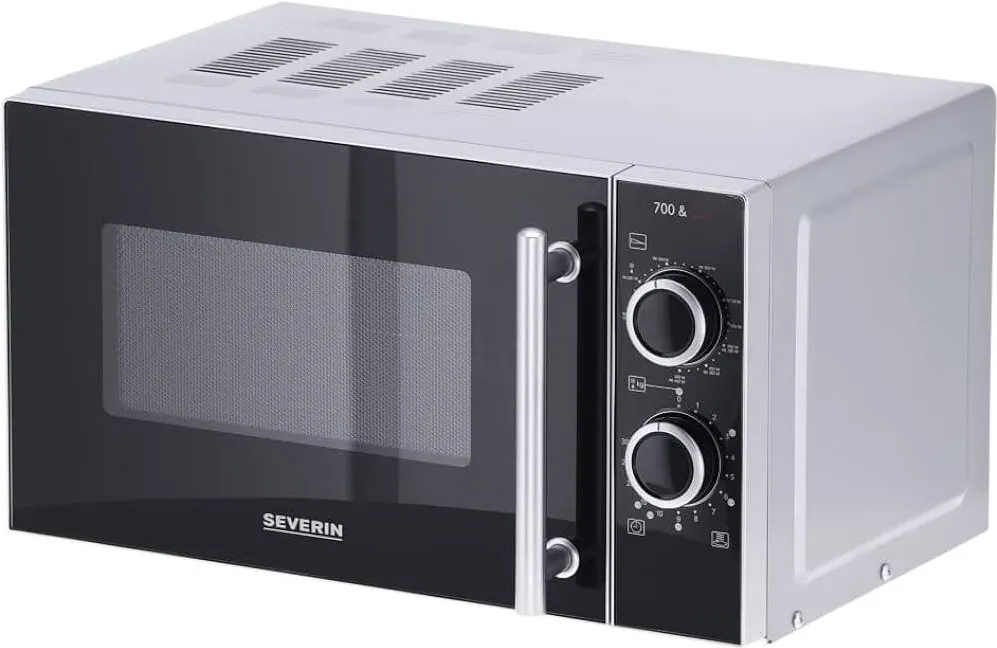 Cuptor cu Microunde SEVERIN MW 7771 2 in 1 cu Grill Negru / Argintiu