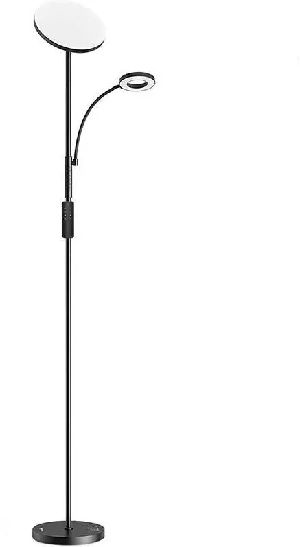 BlitzWolf Lampa de podea dubla cu telecomanda BWL-FL-0001, 36 W (negru)