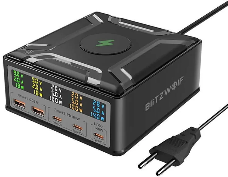 BlitzWolf Wall charger Blitzwolf BW-S26 250W (black)