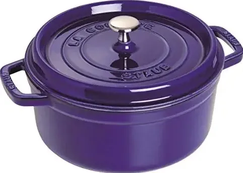 Staub La Cocotte 24cm rund dunkelblau, Gusseisen 3,7 L