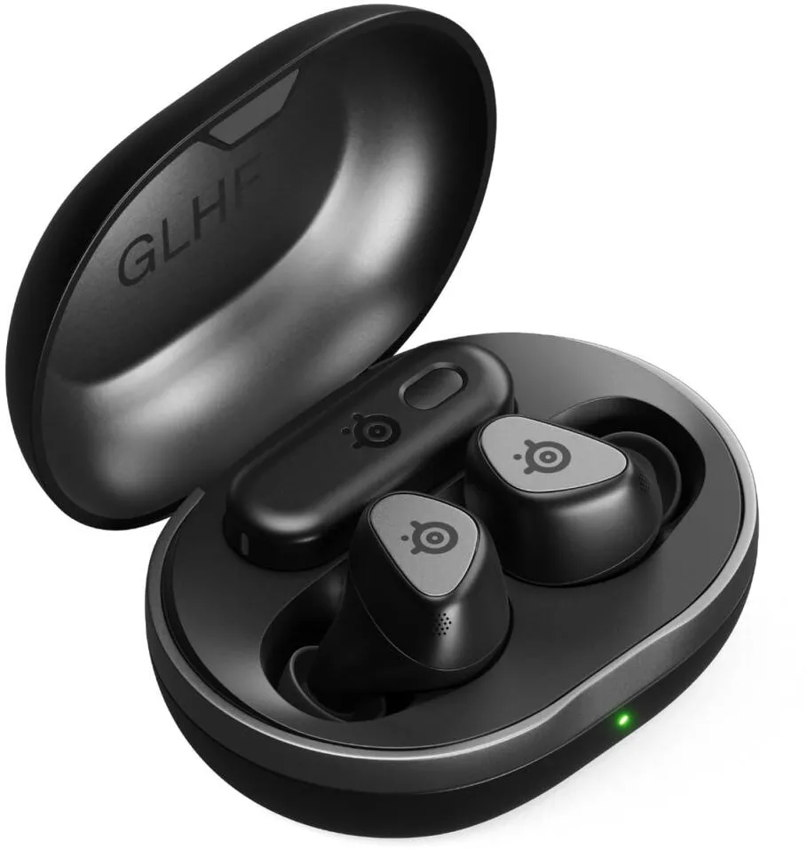 Casti Bluetooth STEELSERIES Casti gaming wireless in-ear SteelSeries Arctis GameBuds pentru PC, PS4|5, Switch, iPhone, Android, Mac, Tablet, Meta Quest 2/3, Quick Switch 2.4GHZ + Bluetooth, USB-C, ANC, autonomie pana la 10 ore, negru