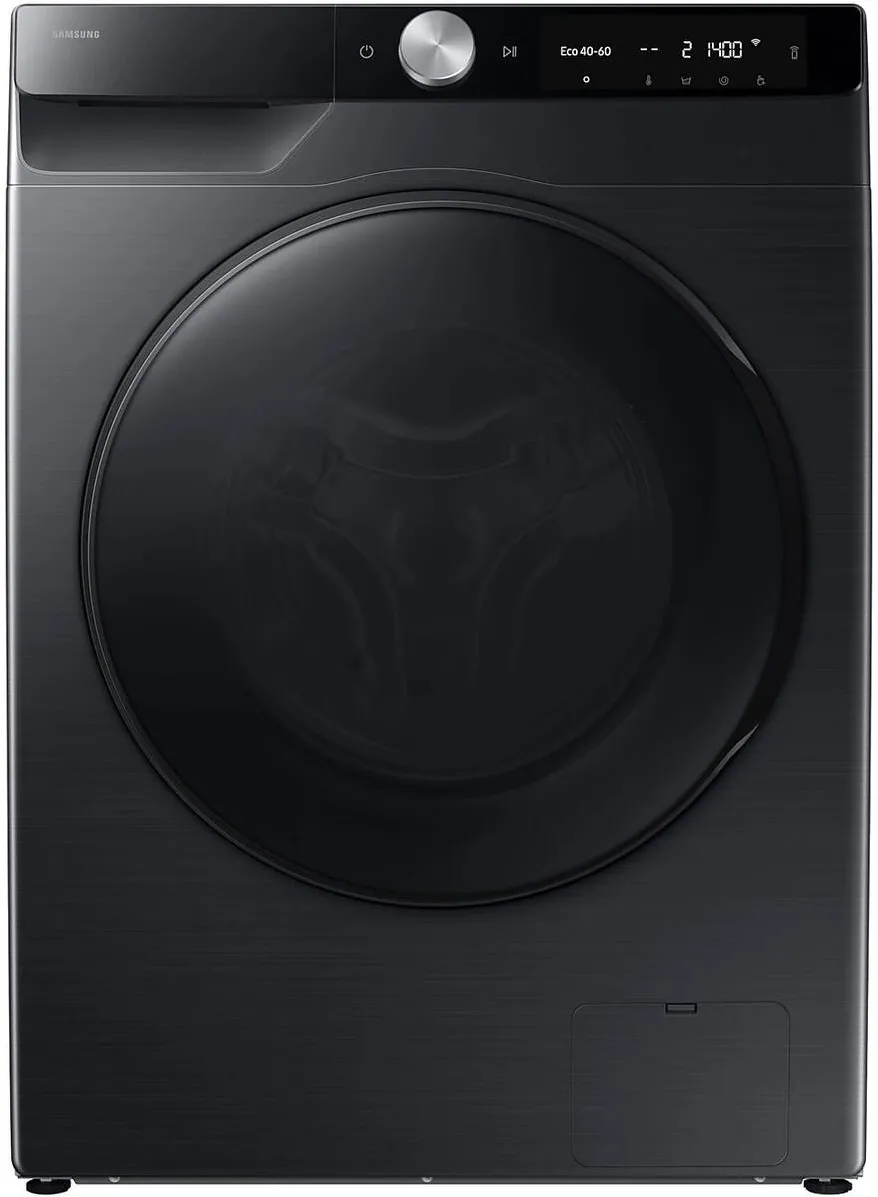 Samsung Masina de spalat rufe slim cu uscator Samsung WD90DG6G94BBU4, Spalare 9 kg, Uscare 5 kg, 1400 rpm, Clasa A, AI Control, AI Wash, Auto Dispense, AI Ecobubble, Super Speed 39, Space Max, Smart Things WiFi, Digital Inverter Motor, Negru