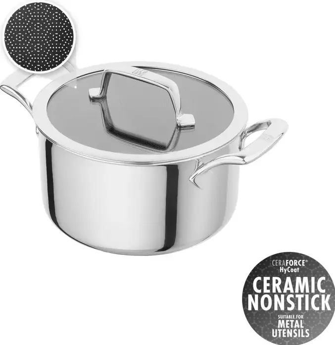 ZWILLING Peak Cooking Pot 24 cm 18/10 Stainless Steel, Silver