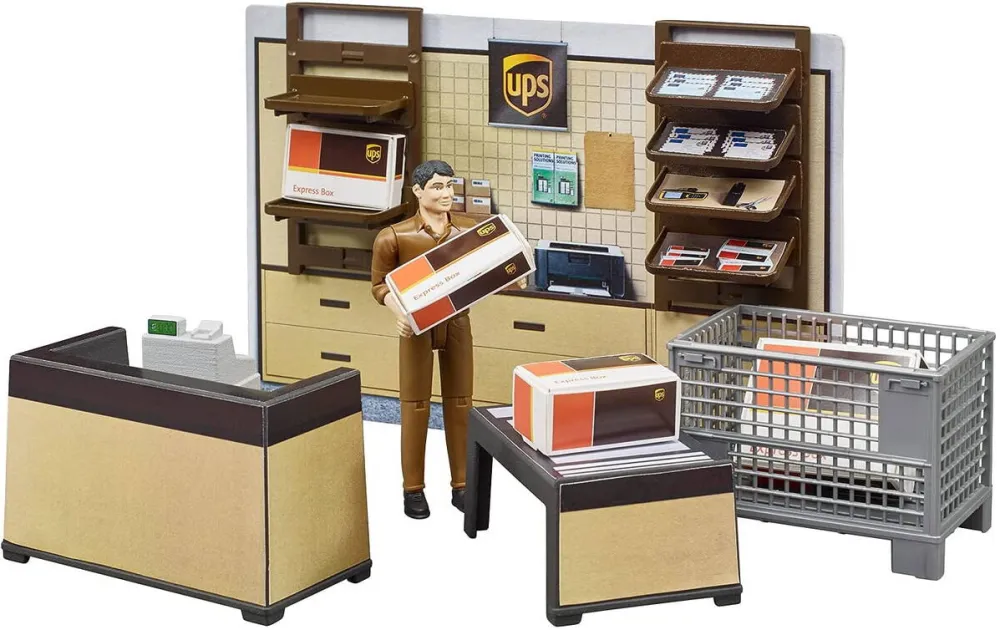 Masina BRUDER bworld UPS parcel shop - 62250