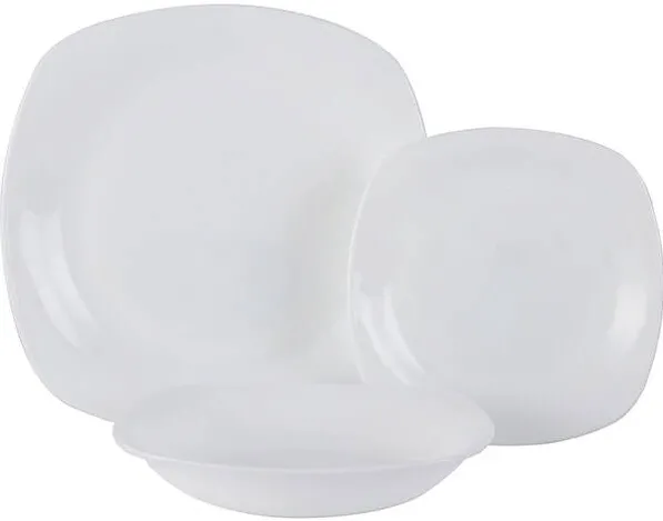 MYRIA Set de masa MYRIA MC4003, 18 piese, sticla opal, alb