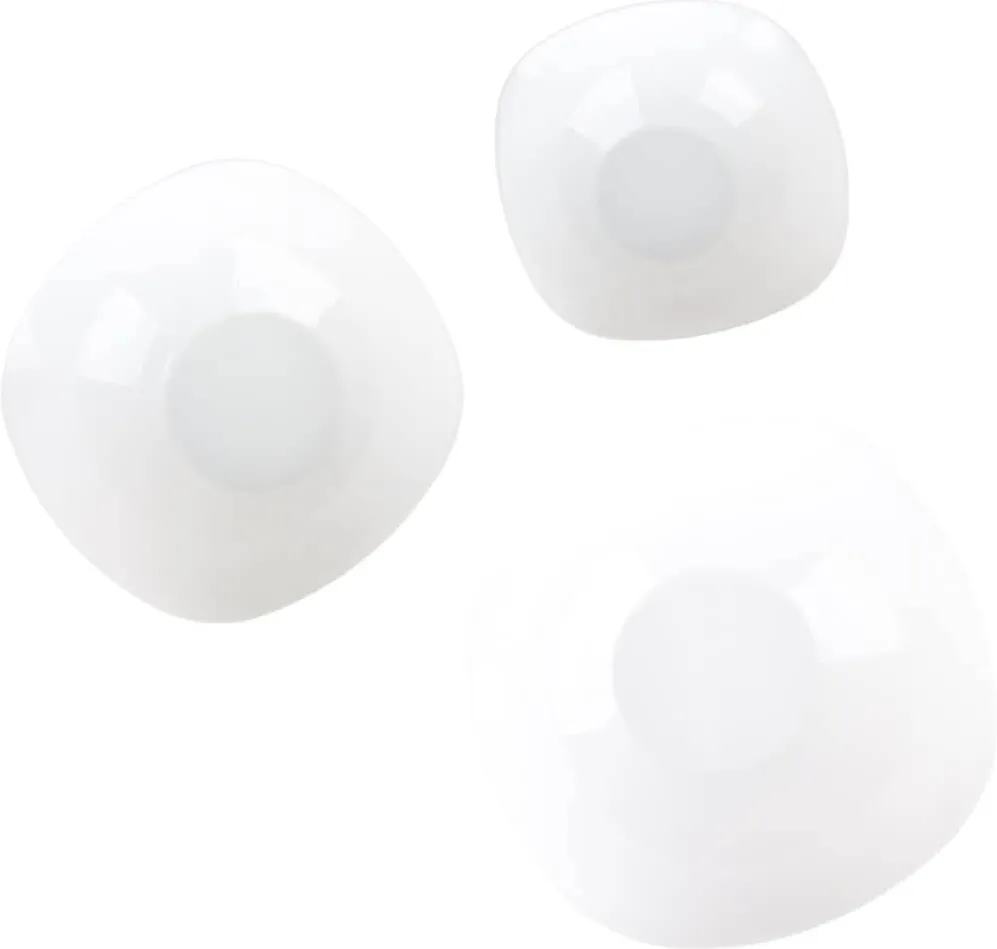 MYRIA Set Boluri MYRIA MC4045, 3 piese, sticla opal, alb