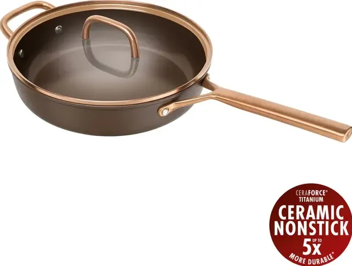 ZWILLING Milano Sauté Pan with Glass Lid 28 cm, Brown
