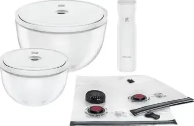 ZWILLING Fresh&Save Vcuum Bowl Starter Set, 9-Pc, Glass