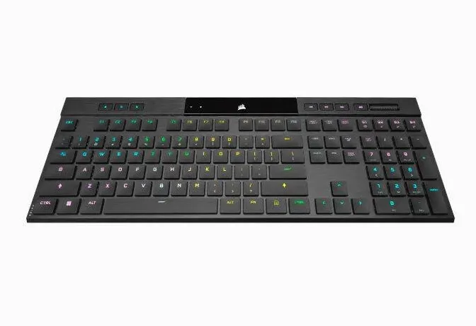 Tastatura Corsair Gaming K100 Air Wireless RGB Cherry MX Ultra Low Profile Tactile Mecanica