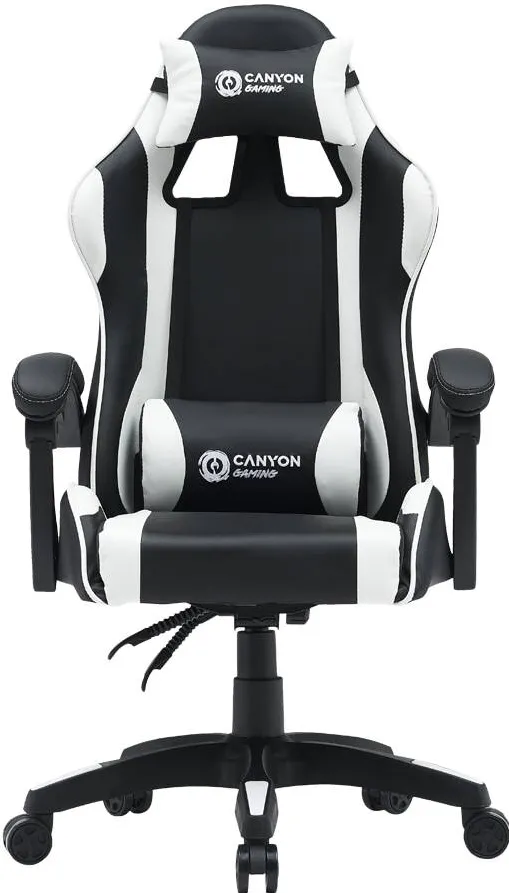 Scaun Gaming CANYON Scaun gaming ergonomic Core SGCH2, 1.5 mm cadru metalic, piele ecologica PU, negru, 150-175 cm