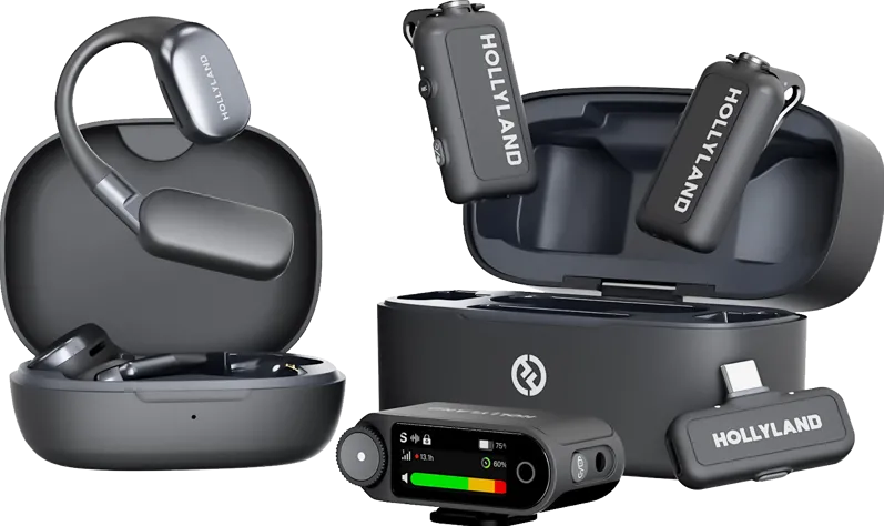 Microfon HOLLYLAND Hollyland LARK MAX 2 Ultimate Combo with OWS Monitor Earphone + Camera RX + USB-C RX