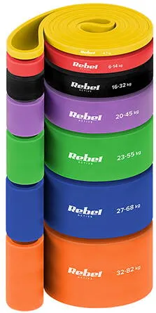 Rebel SET 7 BENZI ELASTICE POWER BAND 4-82KG REBEL ACTIVE