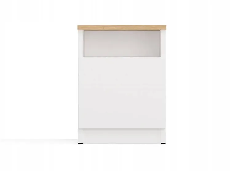 TOP E SHOP GALAX 30/1D WHITE/ARTISAN BEDSIDE TABLE