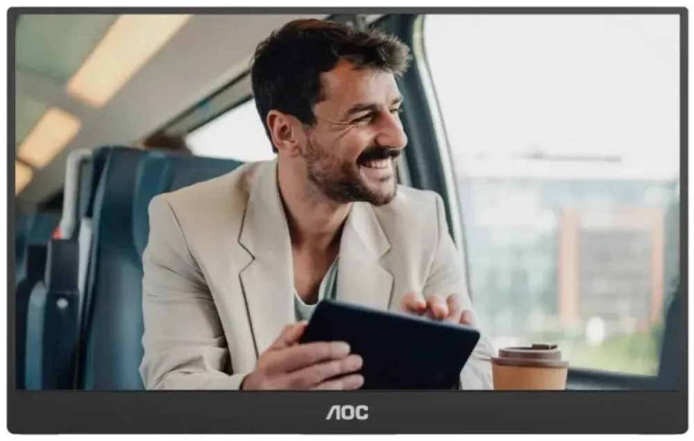 Monitor AOC AOC 15.6inch Full HD IPS, Negru, 1920x1080px