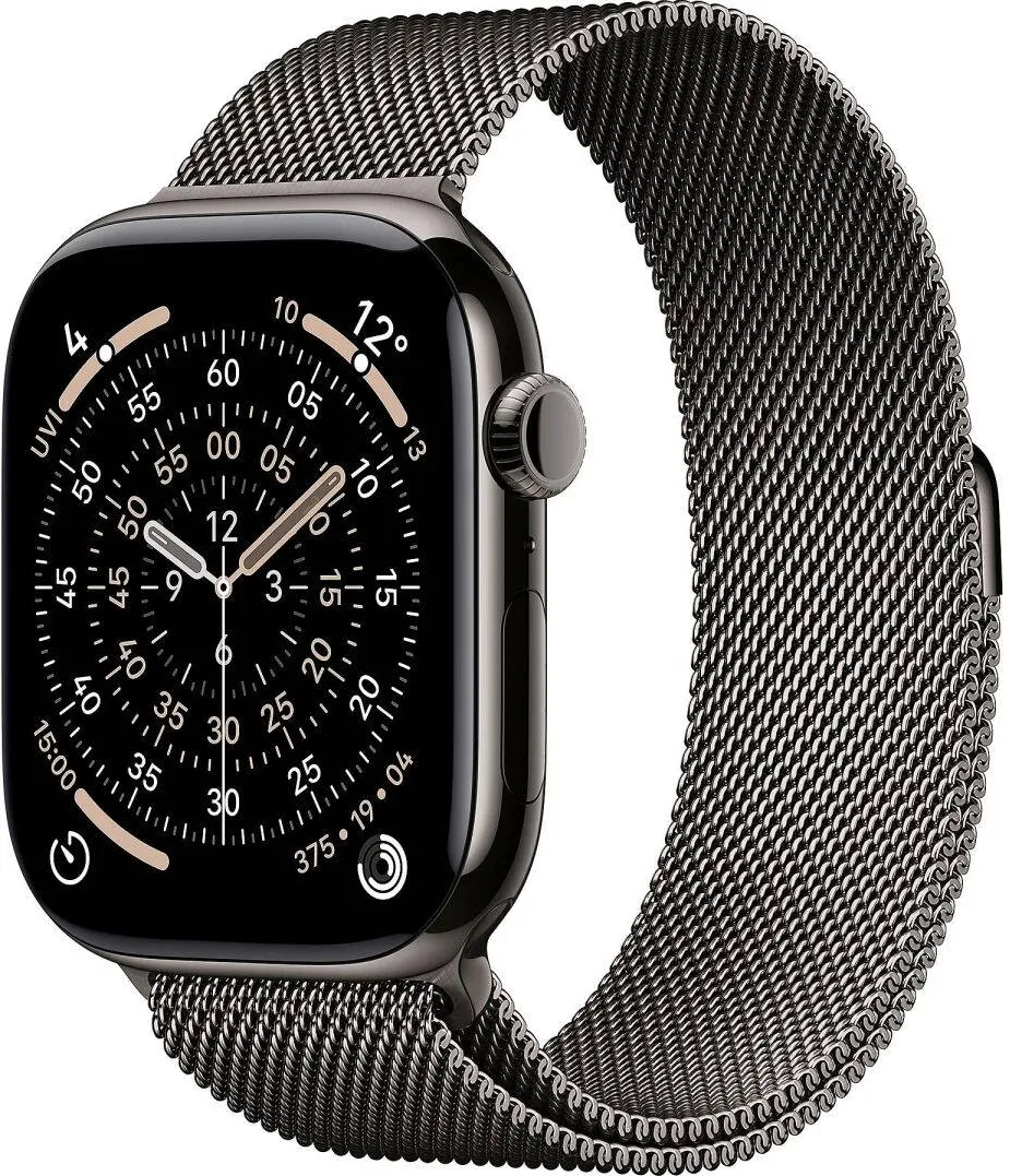 Smartwatch Apple S11, 46mm, carcasa din titan, gri, M/L