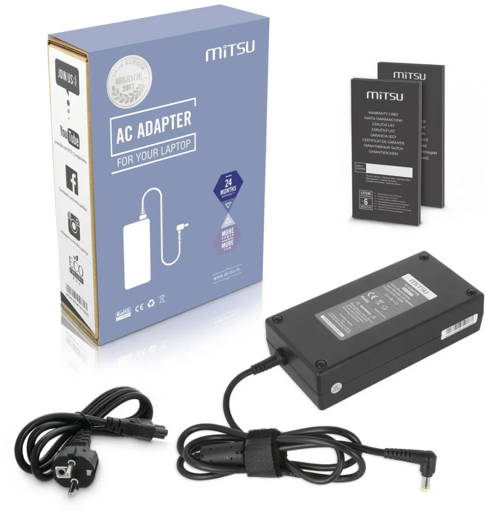 Alimentator Laptop MITSU Sursa de alimentare Mitsu 19.5v 9.23a (5.5x1.7) 180W pentru Acer