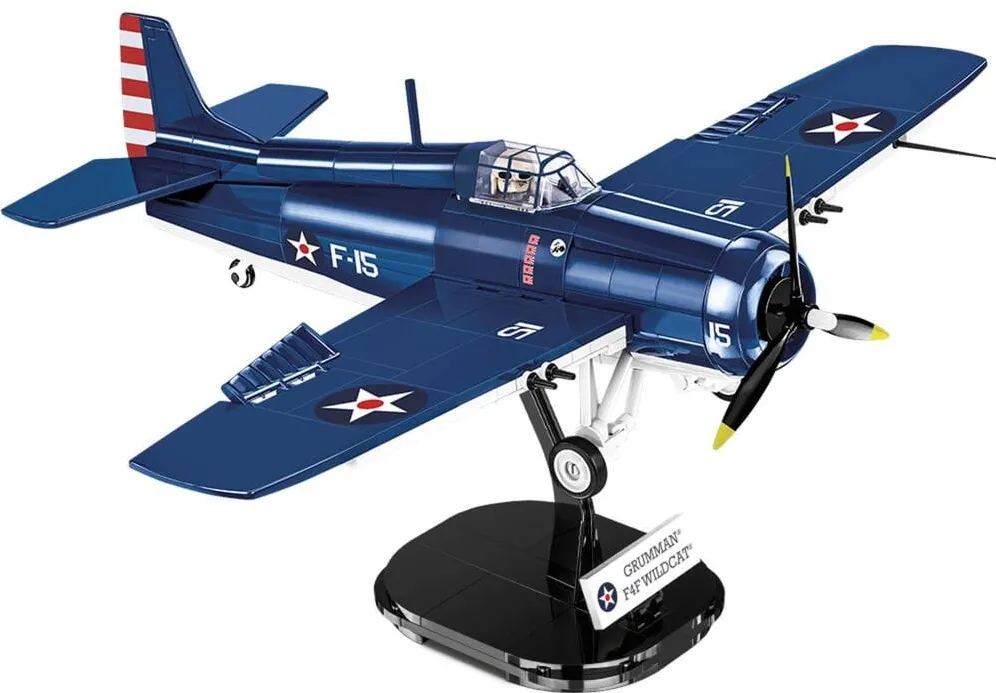 Jucarie creativa Cobi 375 PCS HC WWII /5731/ F4F WILDCAT-NORTHROP GRUMMAN