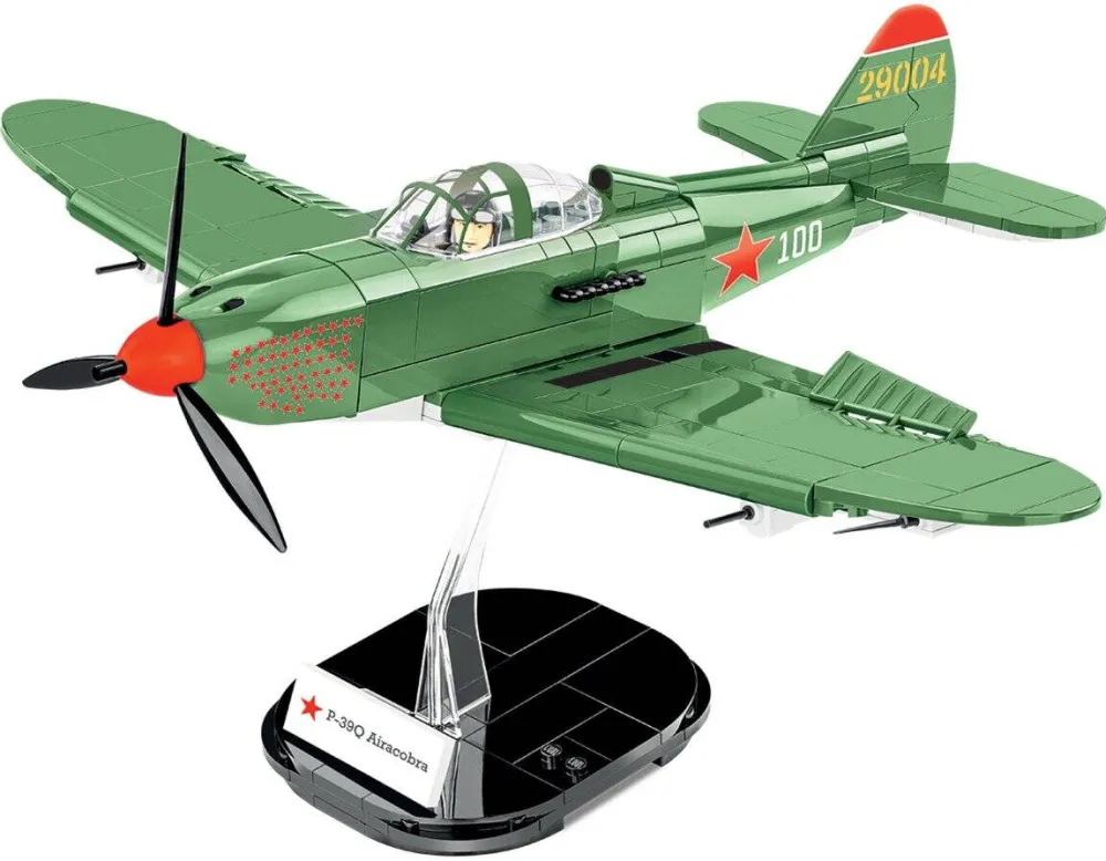 Jucarie creativa Cobi Bell P-39Q Airacobra verde masliniu
