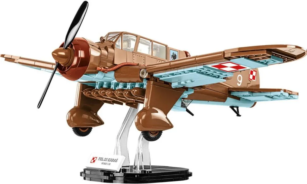 Jucarie constructie Cobi PZL.23 Karao scara 1:32