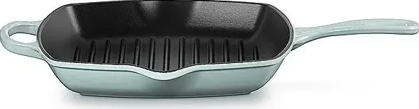 Le Creuset Grillpfanne Gusseisen Quad. Sea Salt 26 cm