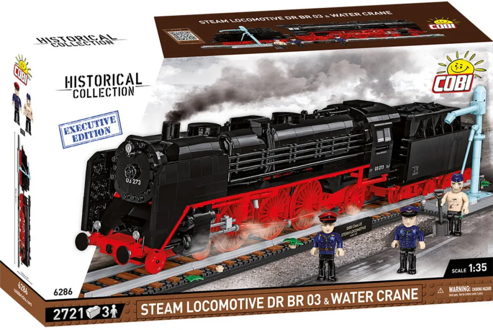 Jucarie creativa Cobi DR BR 03 Steam Locomotive & Water Crane - Executive Edition (1:35 scale)