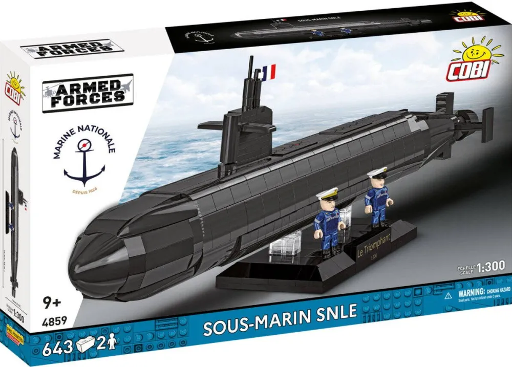 Jucarie creativa Cobi Sous-Marin SNLE Ballistic Missile Submarine Building Block Set