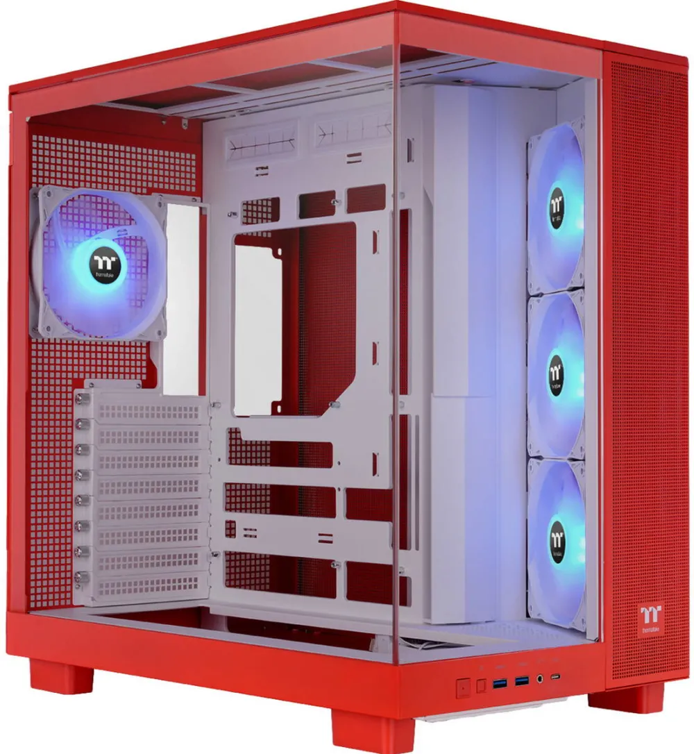 Carcasa PC Thermaltake View 380 XL TG ARGB (red, tempered glass x 2)
