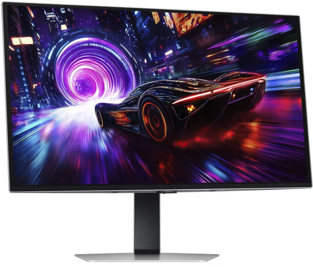 Monitor Samsung Odyssey S32FG814SU QD-OLED, gaming - 32 - silver, UltraHD/4K, FreeSync Premium Pro, USB hub, 240Hz panel