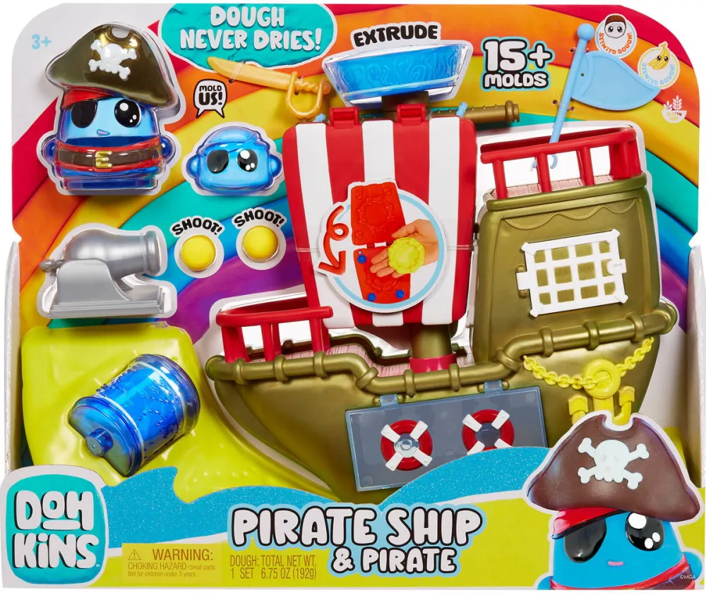 Jucarie creativa Mga Entertainment DohKins Pirate Ship Playset, play dough