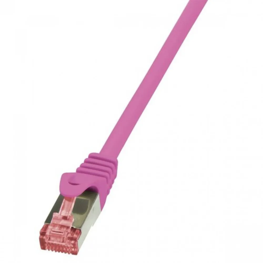 Cablu Logilink LOGILINK - Patchcord Cablu Cat.6 S/FTP PIMF PrimeLine 1,00m, roz