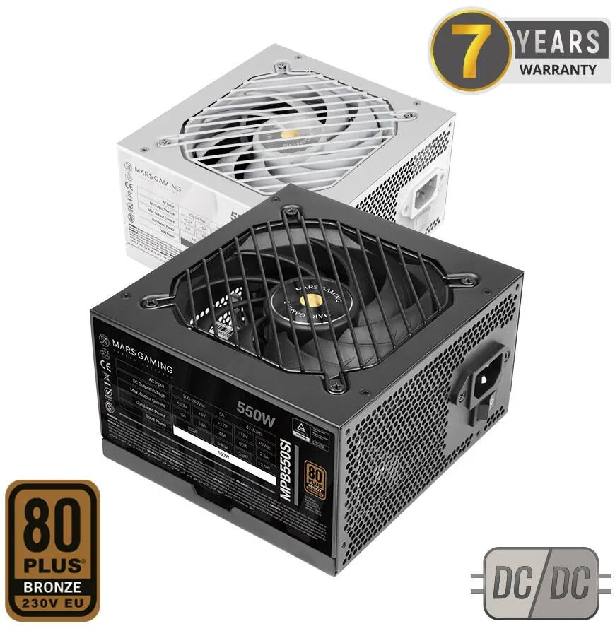 Sursa PC TACENS Mars Gaming MPB550SI  unit 550 W 24-pin ATX ATX Black