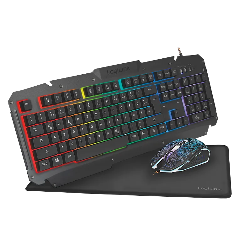 Tastatura Logilink Logilink ID0185 Gaming Combo Set, KB,Mouse + Mousepad