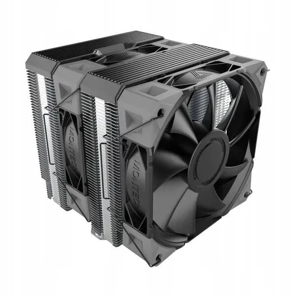 Cooler Montech Racire CPU Montech NX600, 6 tuburi de cupru, 2 ventilatoare, negru, 160mm